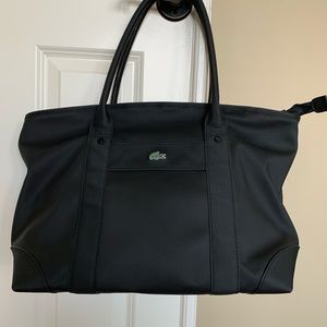 Lacoste Black Large PVC Tote